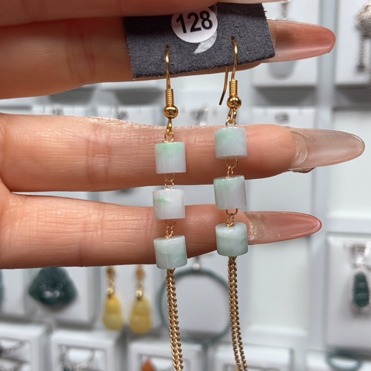 【闪购商品】翡翠耳饰未镶嵌耳饰