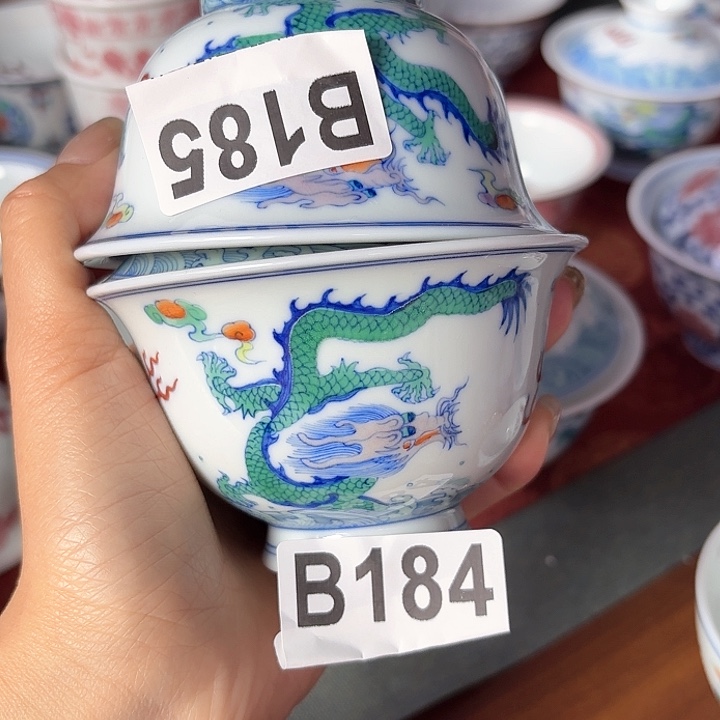 雯*微瑕手工手绘茶具184185