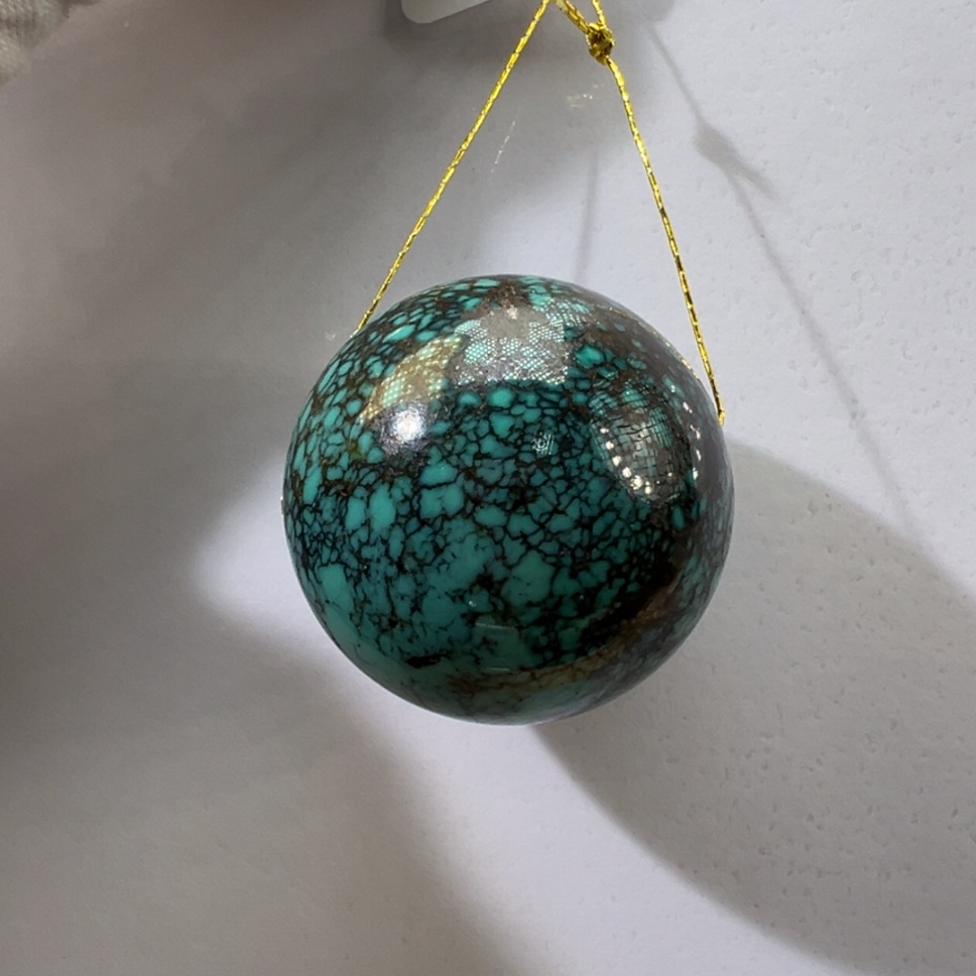 绿松石未镶嵌挂件26mm