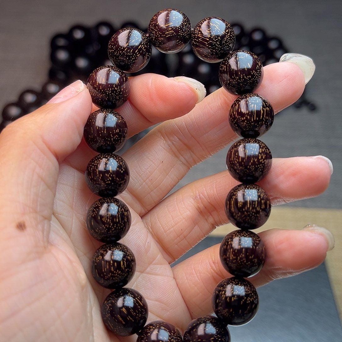 檀香紫檀（小叶紫檀）1.2单圈 爆星