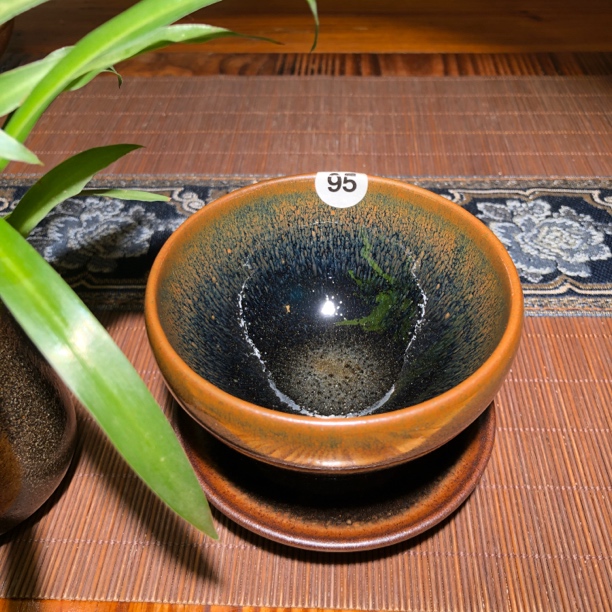 非遗建盏顺阳里龙窑柴烧矿石草木灰釉建盏主人品茗杯把玩收藏佳品