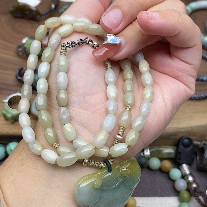 银S925镶嵌手链翡翠039