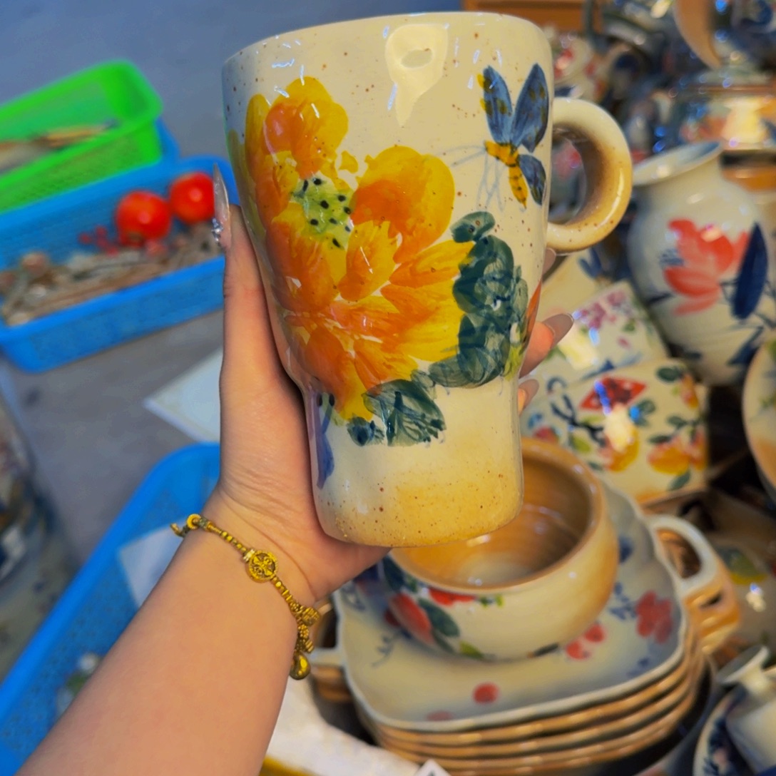 瓷片景德镇陶瓷手工手绘