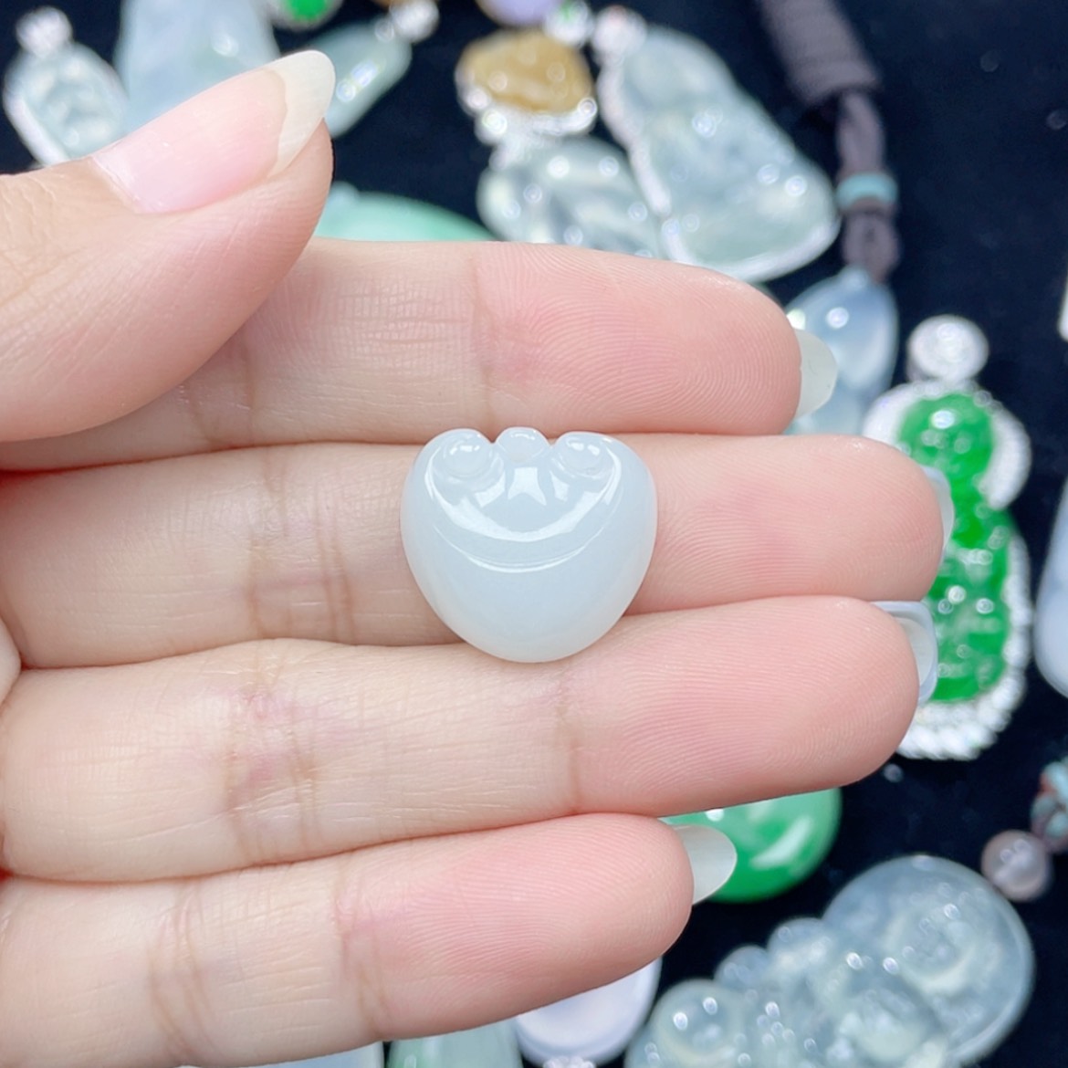 【闪购商品】翡翠颈饰未镶嵌35号 如意