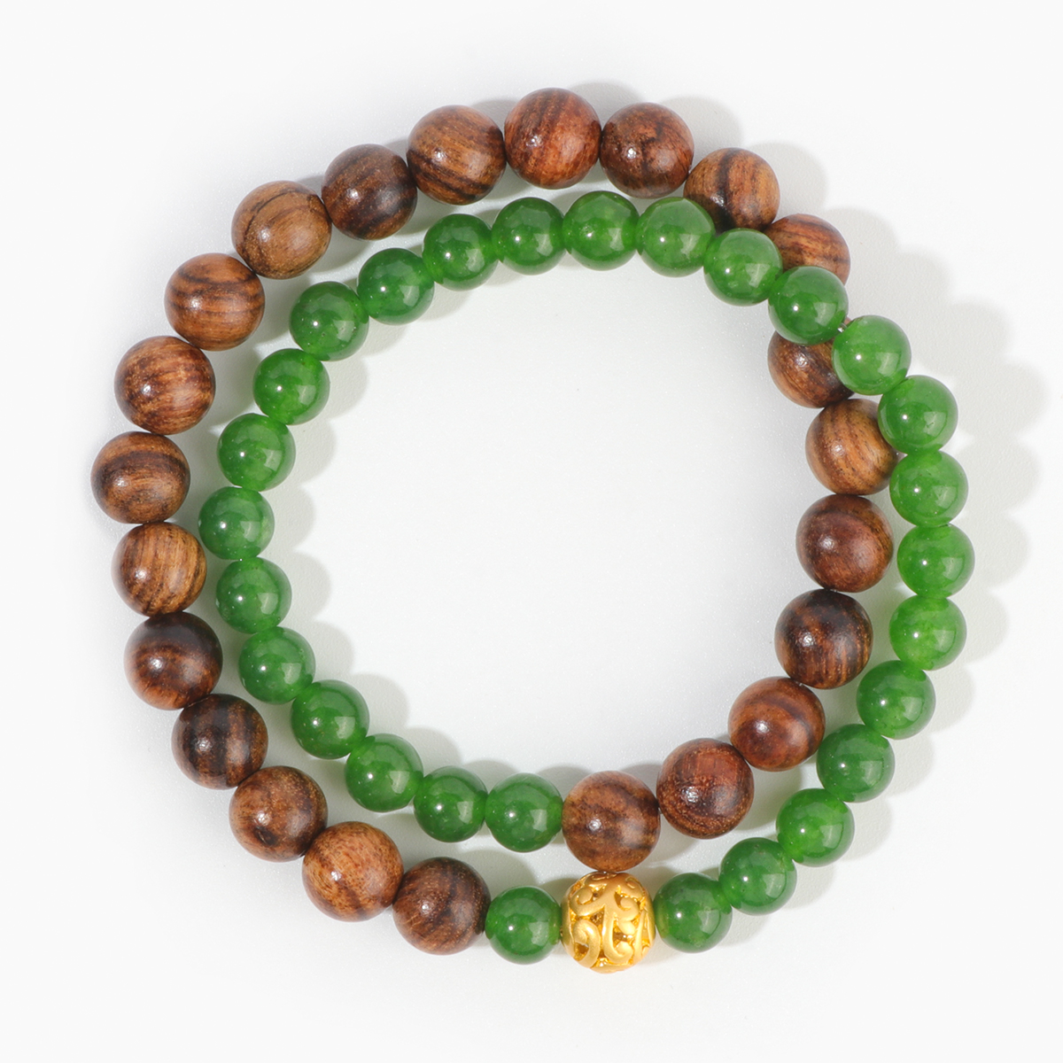 半山半水双圈手串    无礼盒    B