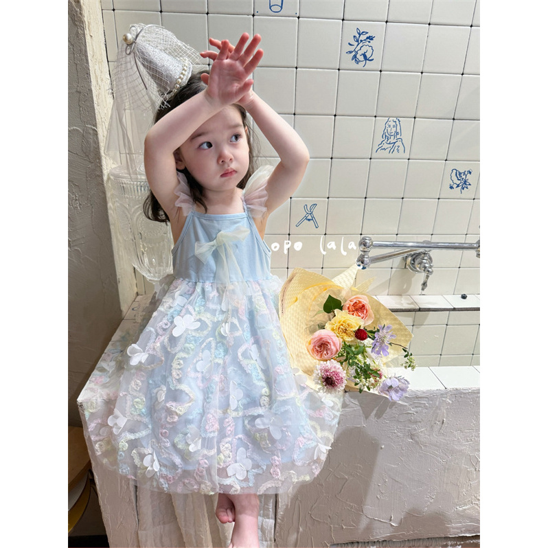 AC457~opolala·25夏~蝴蝶纱连衣裙X198137