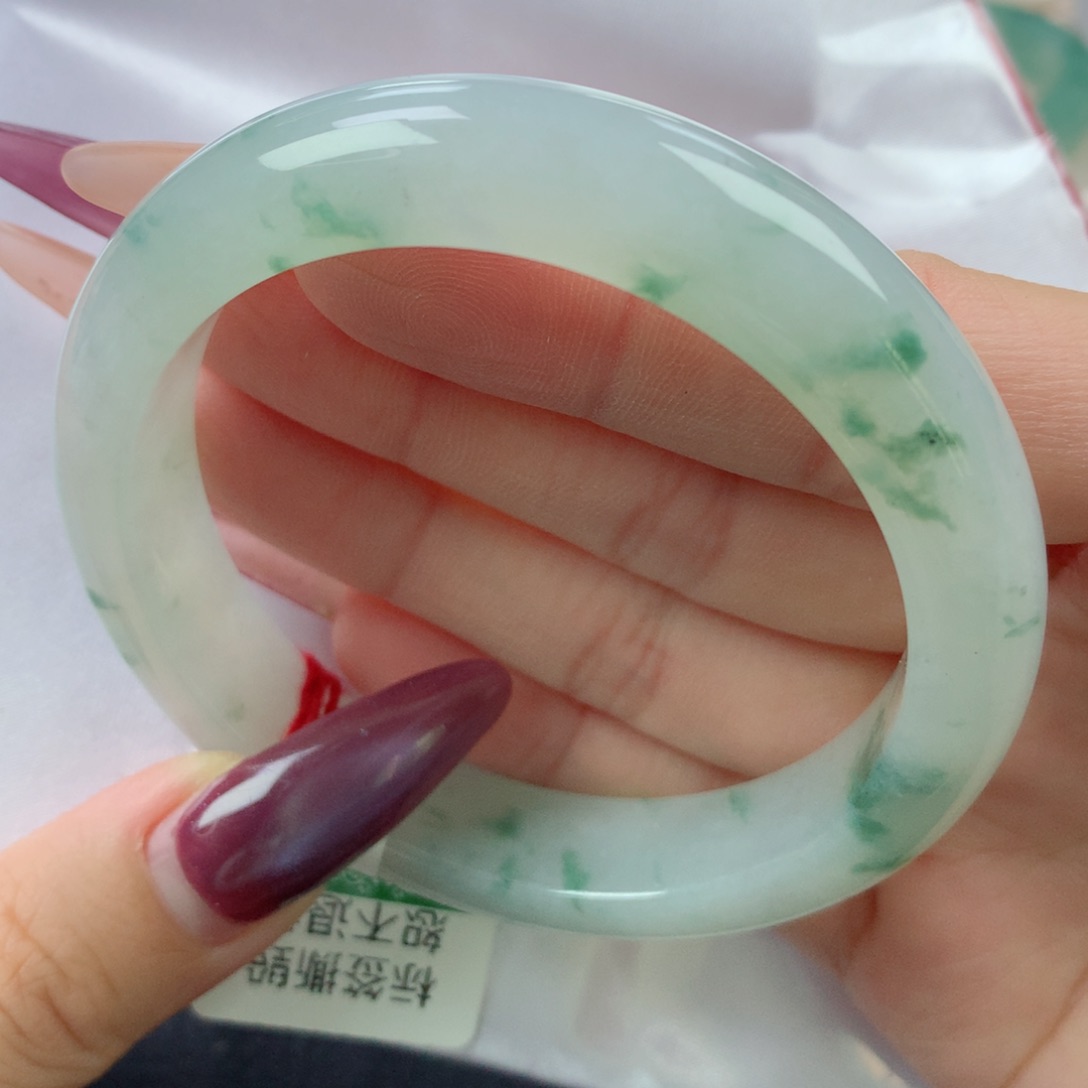未镶嵌手镯翡翠缅甸天然翡翠A货56.4