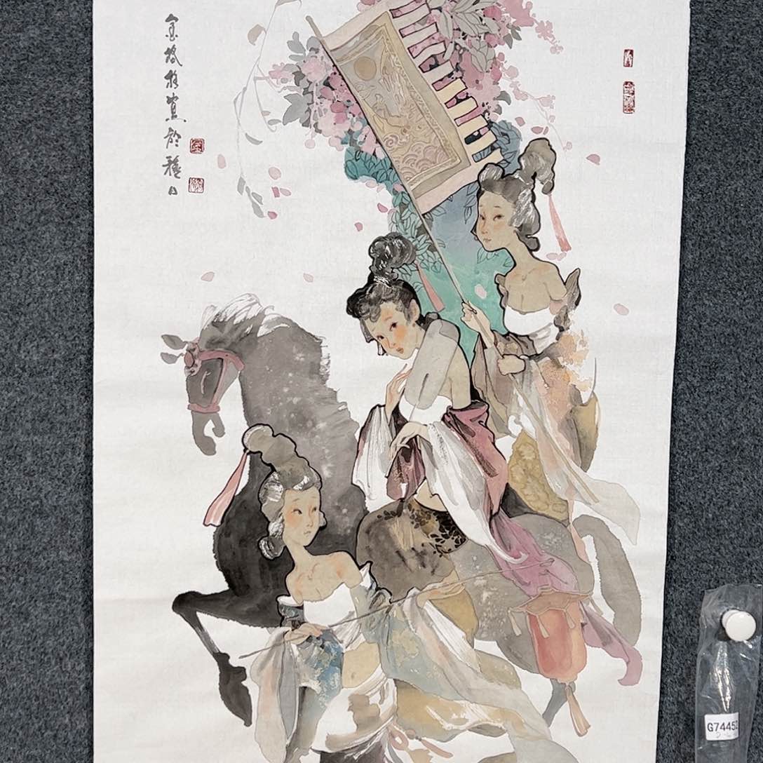 国画执***浪（g74452）仕女图 书画