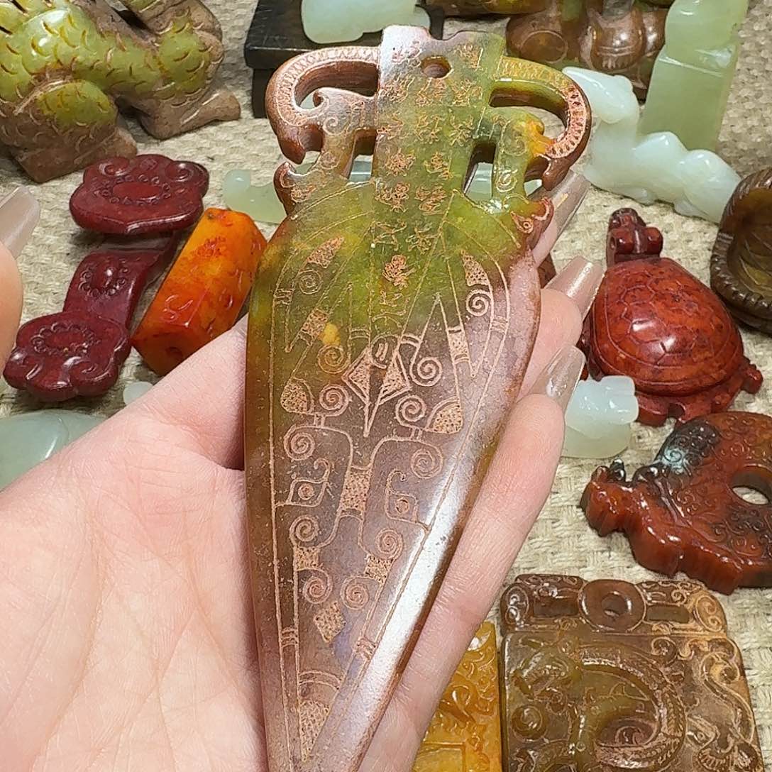 白玉菩提吊坠挂件