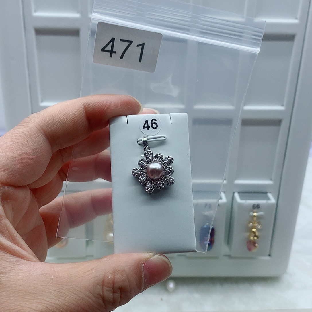 吊坠(不含链)淡水珍珠合金