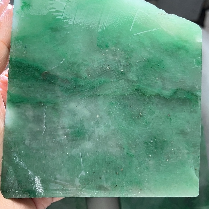 定制石英质玉定制天然非洲翠手镯