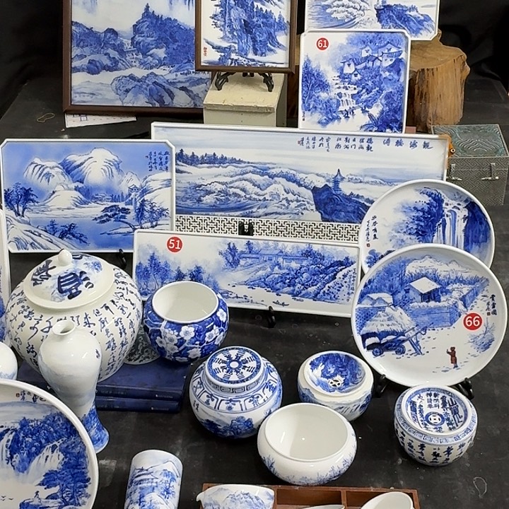 瓷片景德镇瓷器手工手绘