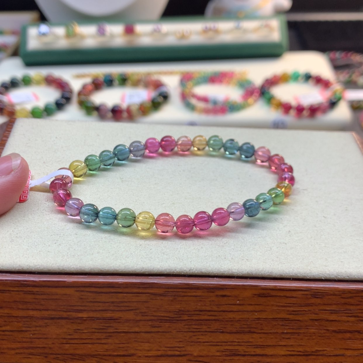 【闪购商品】碧玺手串未镶嵌想****。碧玺