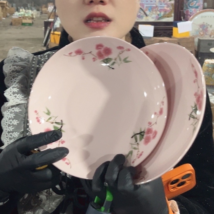 景德镇高温陶瓷A05盘子一对