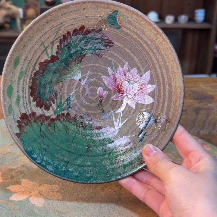 柴烧纯手工手绘陶瓷