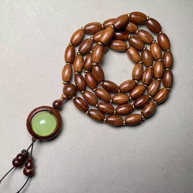 枣珠黄花梨多圈（无礼盒）641