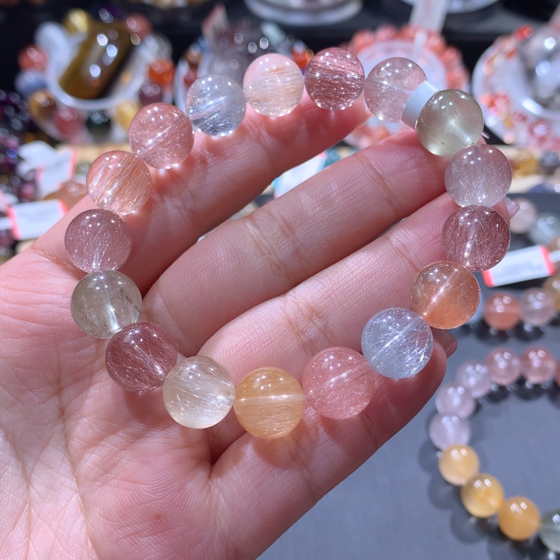 手链水晶未镶嵌彩兔毛手链11左右
