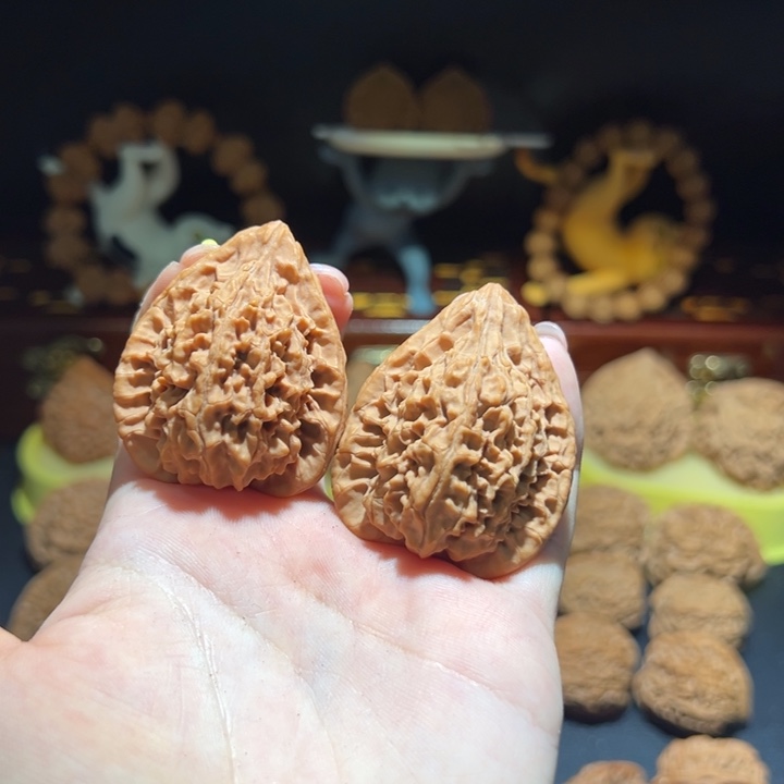 S***文玩核桃把件火凤