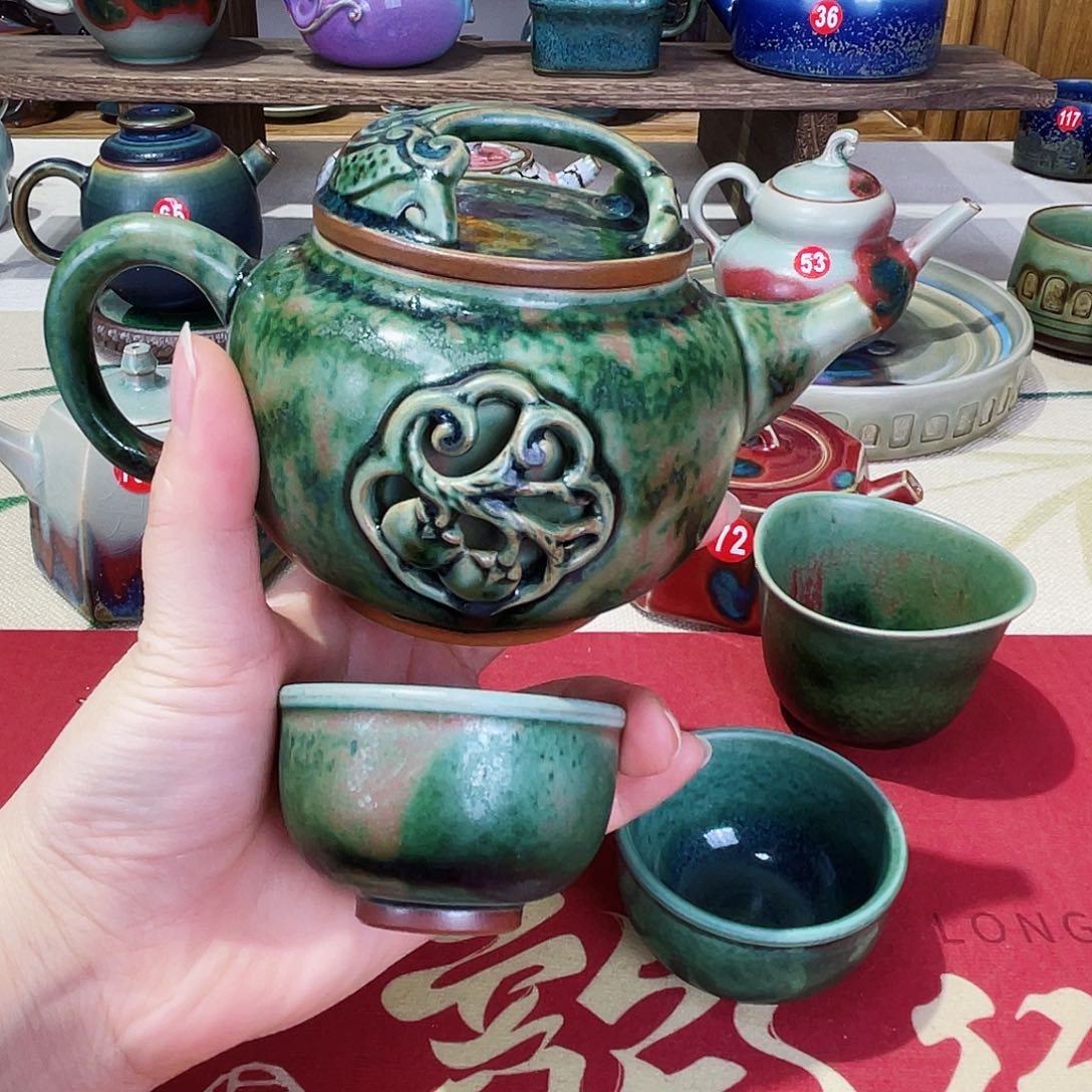 壶禹州钧瓷艺术作品