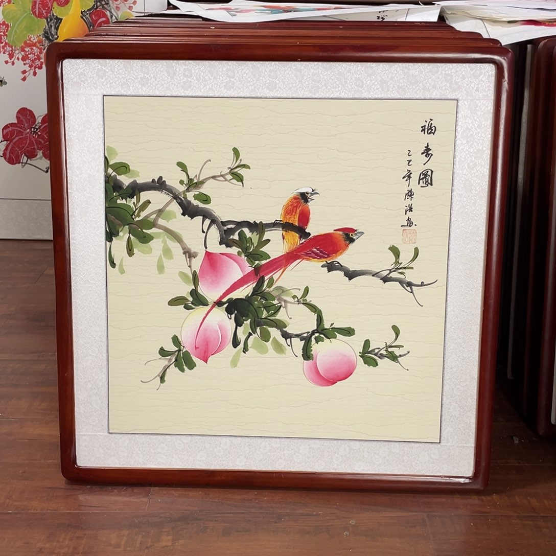 国画带框尺寸63*63厘米