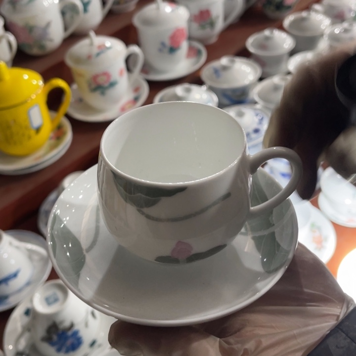 醴陵高温瓷釉下手绘150毫升