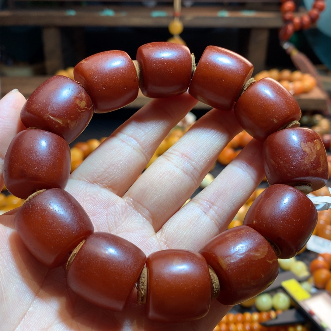 蜜蜡未镶嵌手串蜜蜡手串