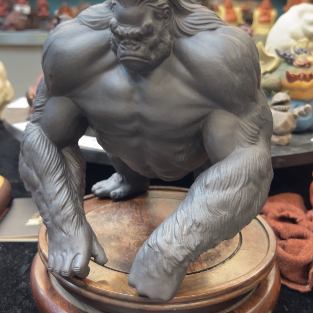 煊***子紫砂公道杯全手黑金刚