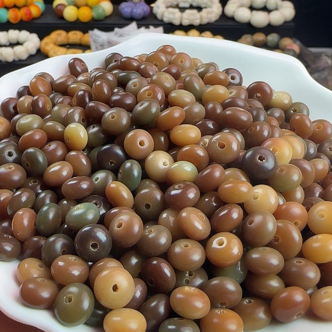 手串菩提根/象牙果微瑕疵6✖️9冰咖算盘300颗