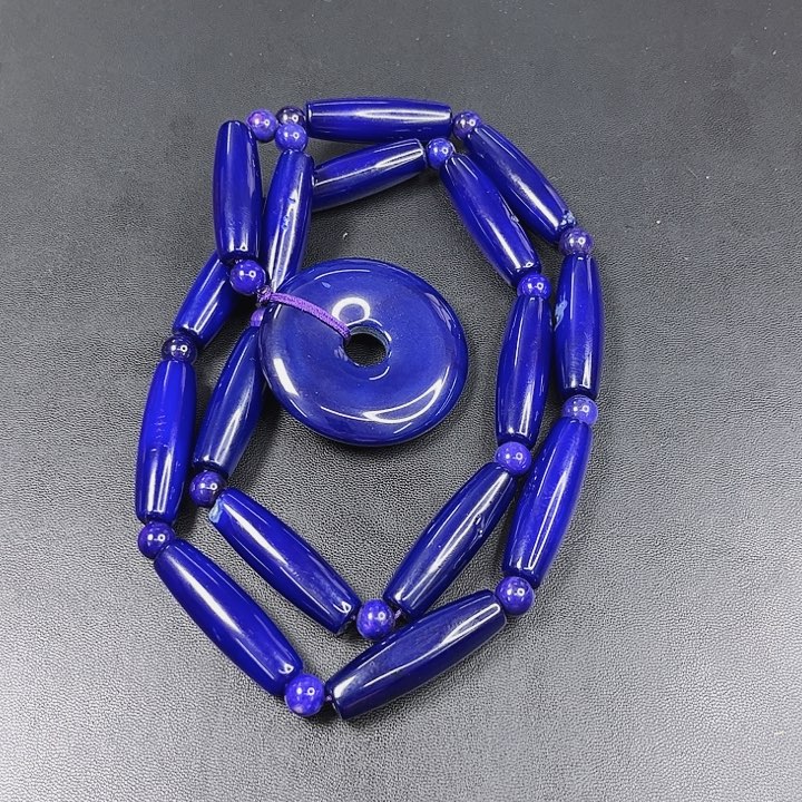 玛瑙颈饰未镶嵌丅99蓝龙醇