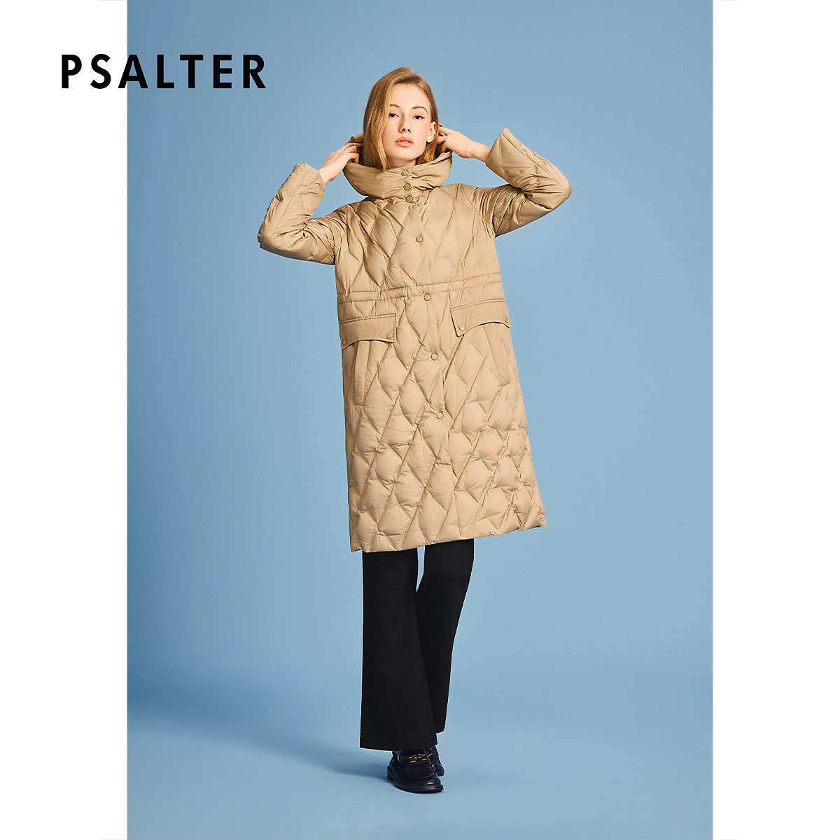 【新国标90鹅绒】诗篇专选连帽热压高密直充鹅绒羽绒服女2026春新款