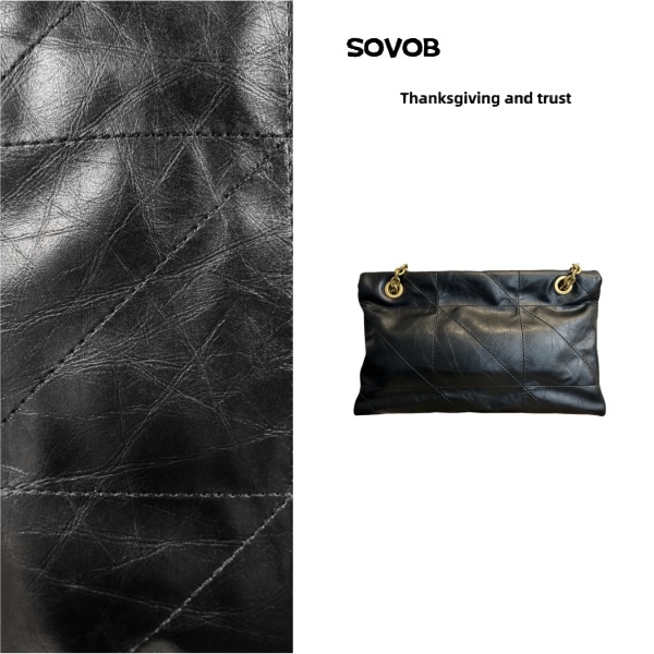 手工真皮女包时尚阳链条 1ZR TA0070 折耳包 棕色/白色/黑色