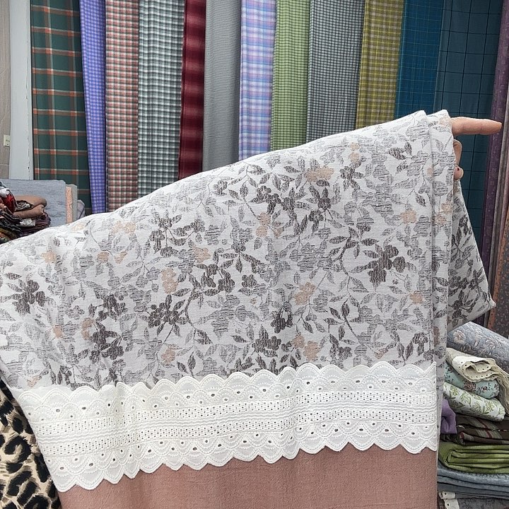 棉2米×2.3米手工制作有钱花框花边被罩