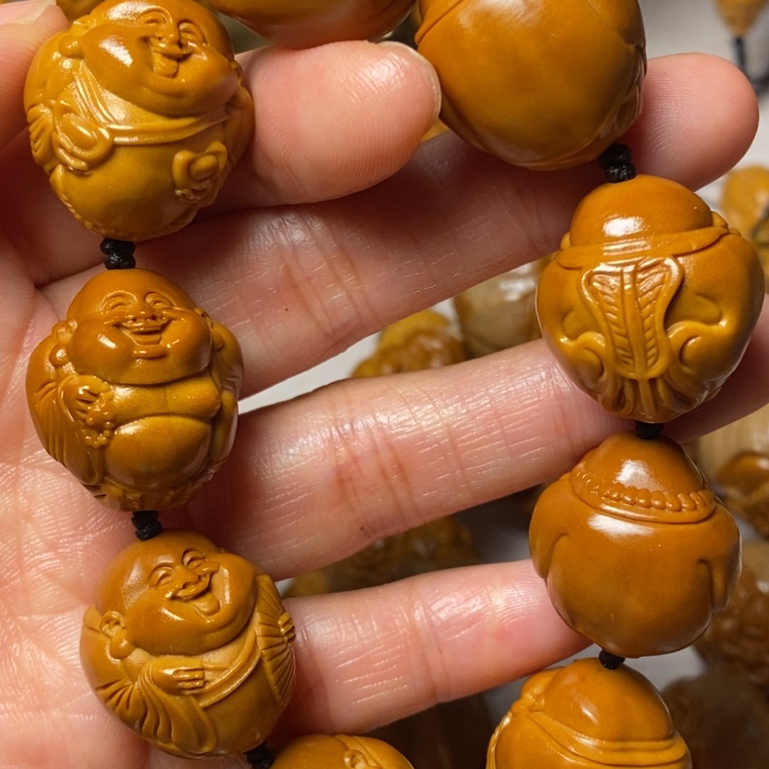 橄榄核手串/手链光面弥勒