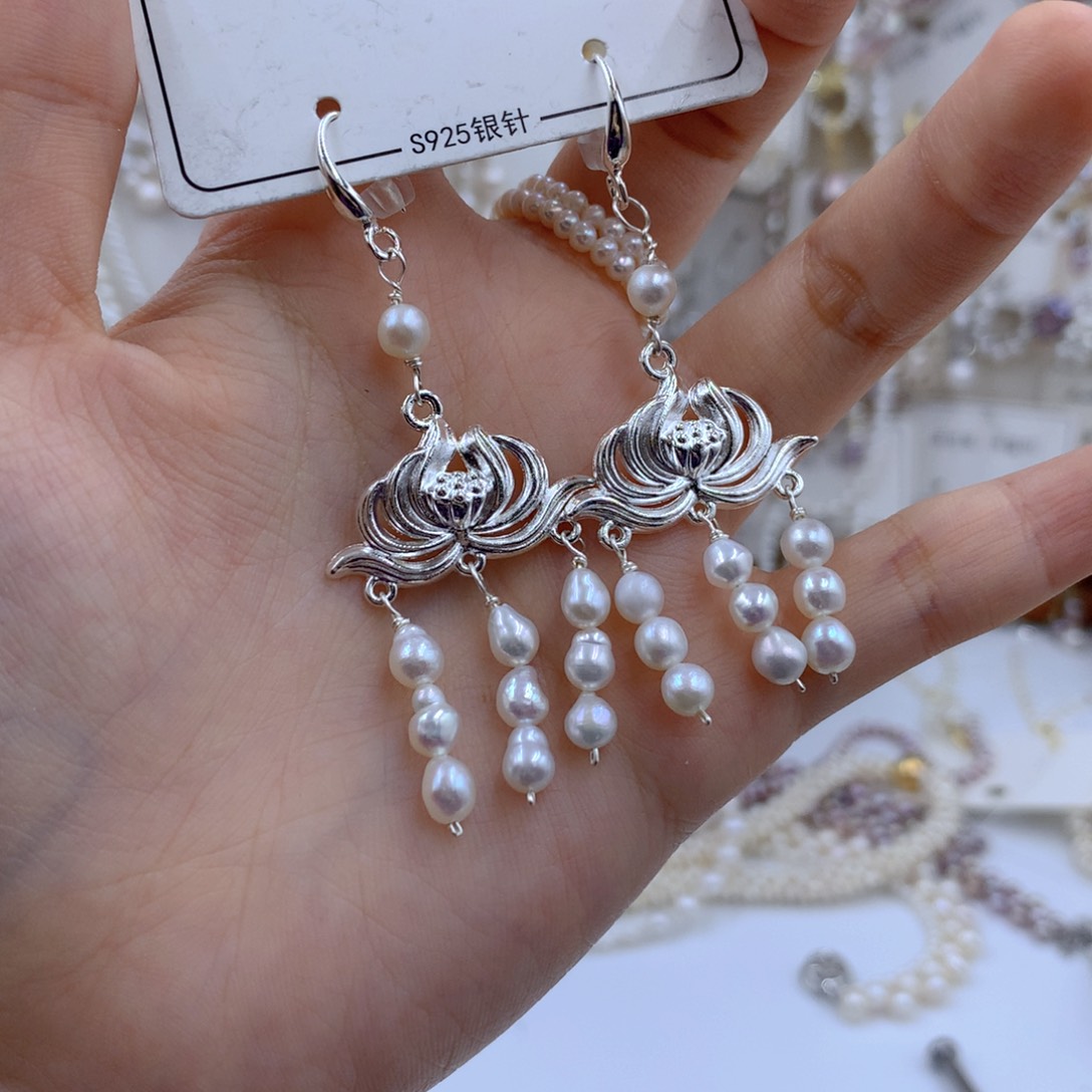 颈饰合金淡水珍珠