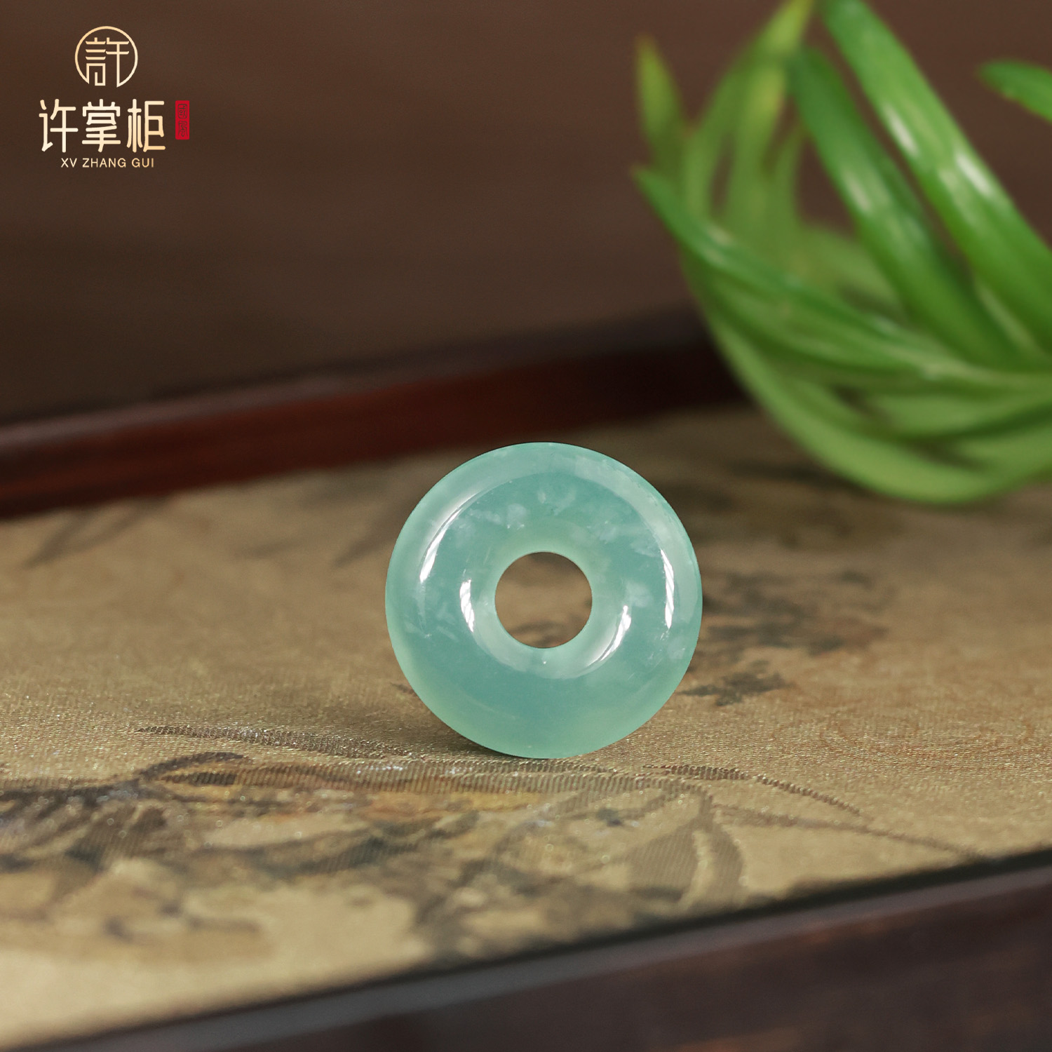 许掌柜｜平安扣吊坠天然翡翠A货甜甜圈DIY挂坠小清新圆润百搭精致