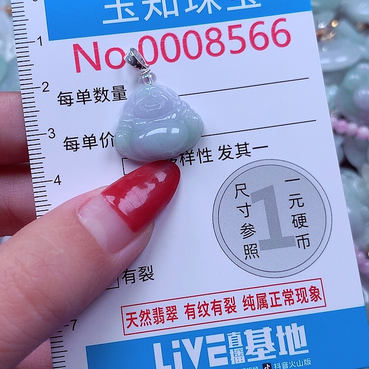 翡翠未镶嵌颈饰8566