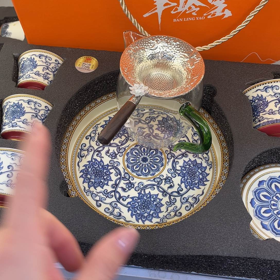 陶景德陶瓷盖碗茶具