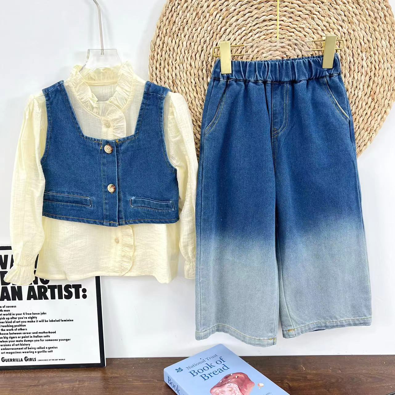 女童2025春季新款洋气三件套B0776