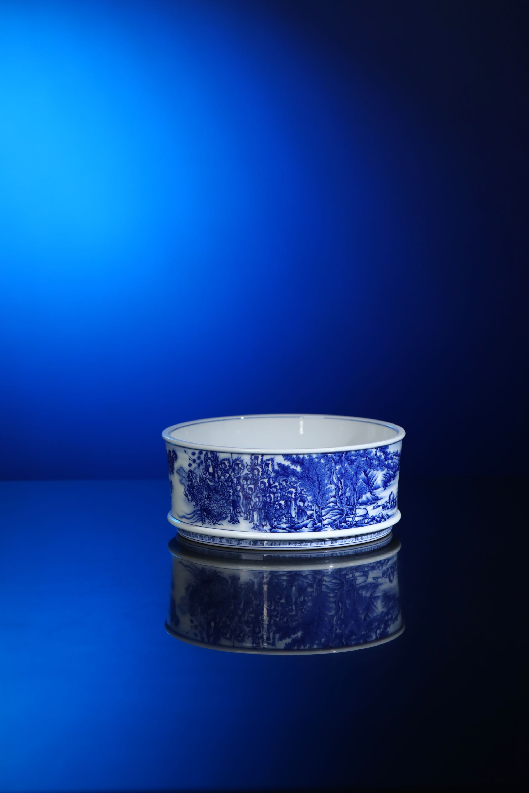 艺家仁揭钵图手绘主人杯陶瓷