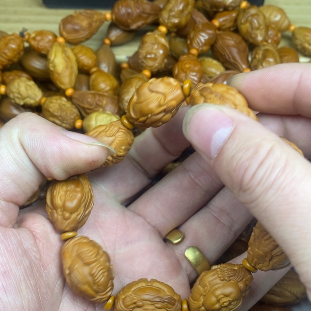 橄榄核手串/手链橄榄核雕刻