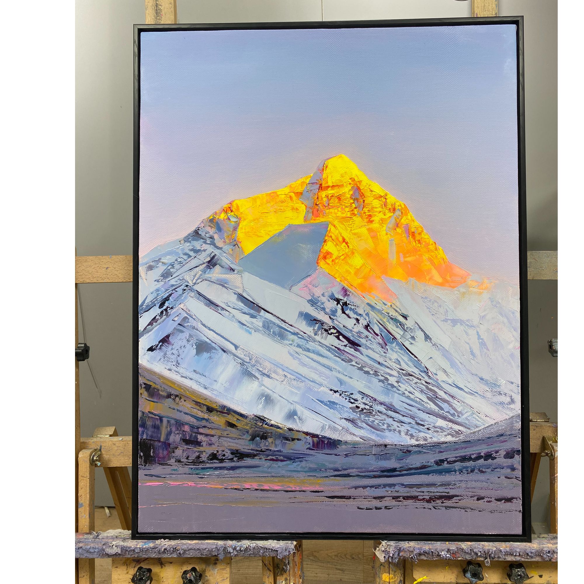 日照金山/油画/画芯60*80cm