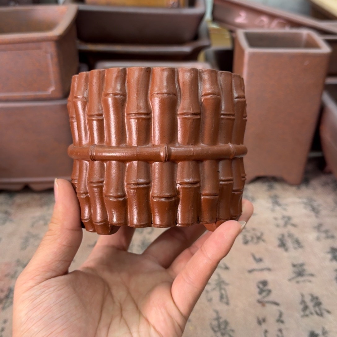 紫砂花盆97号宜兴紫砂正品9x8