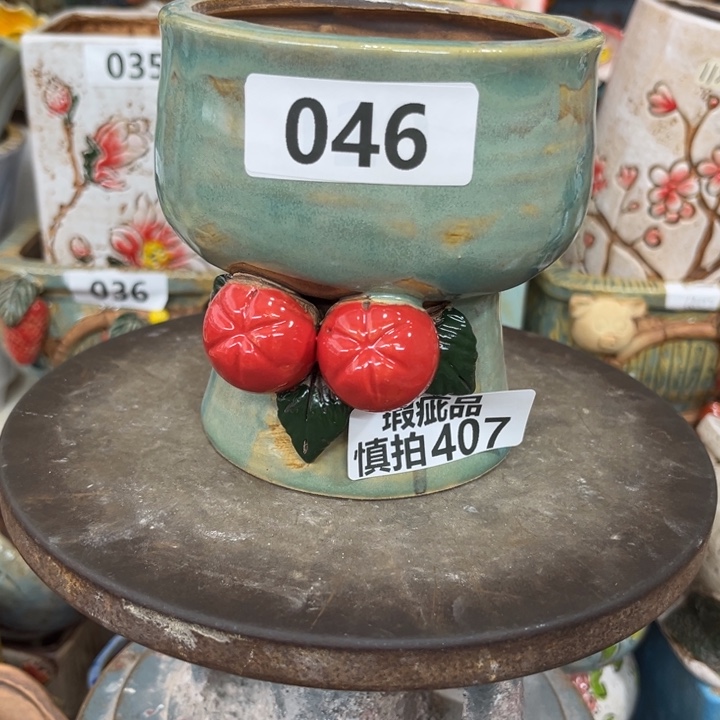 紫砂花盆粗陶材质多肉花盆