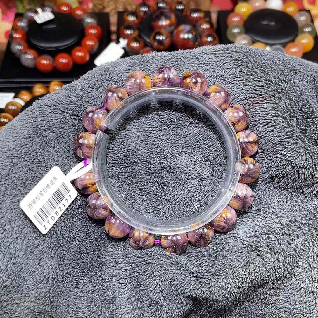 水晶紫钛手链A11未镶嵌幸***宝