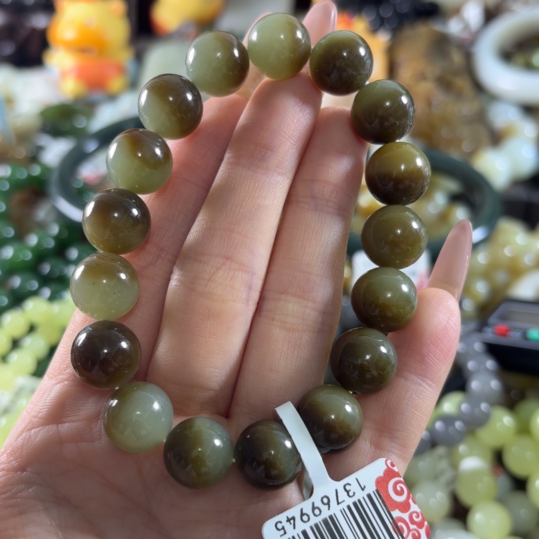 和田玉未镶嵌手链120