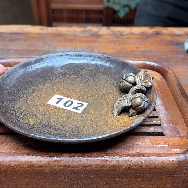 纯手工制作粗陶茶具