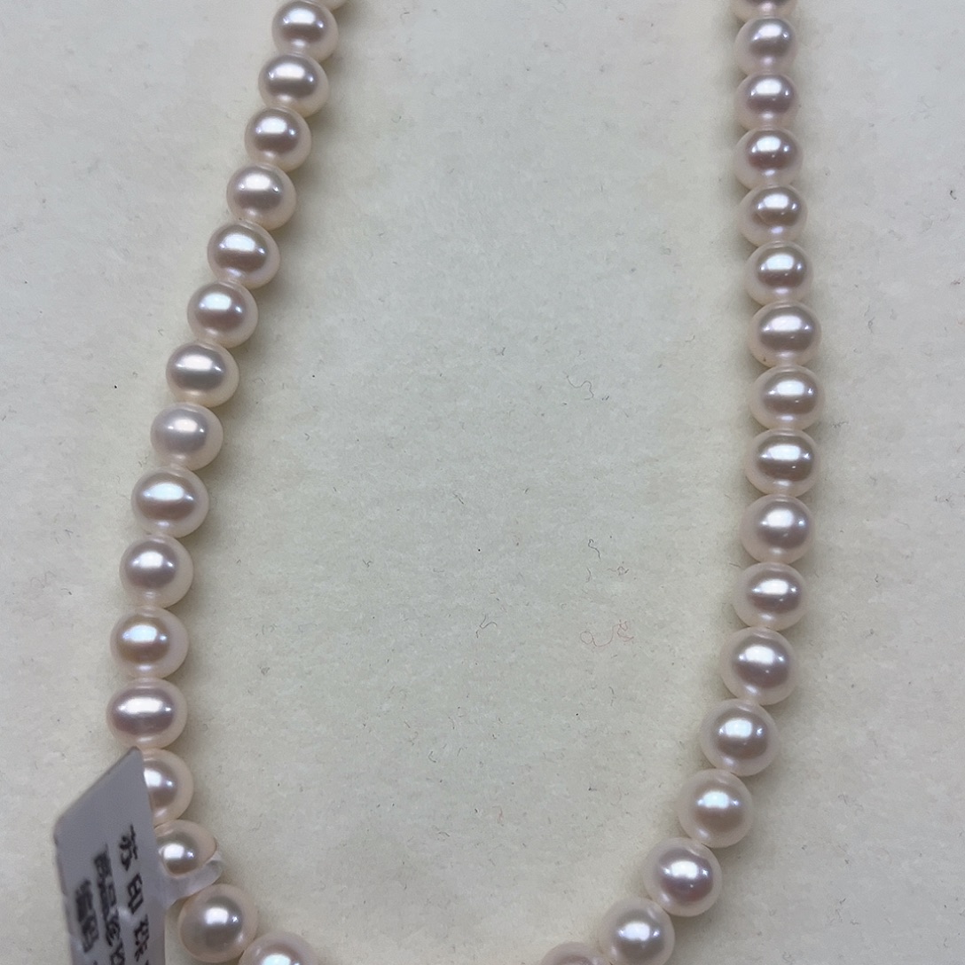 颈饰淡水珍珠银S925镶嵌卡6.5➕