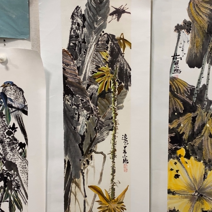 国画原创水墨花鸟作品