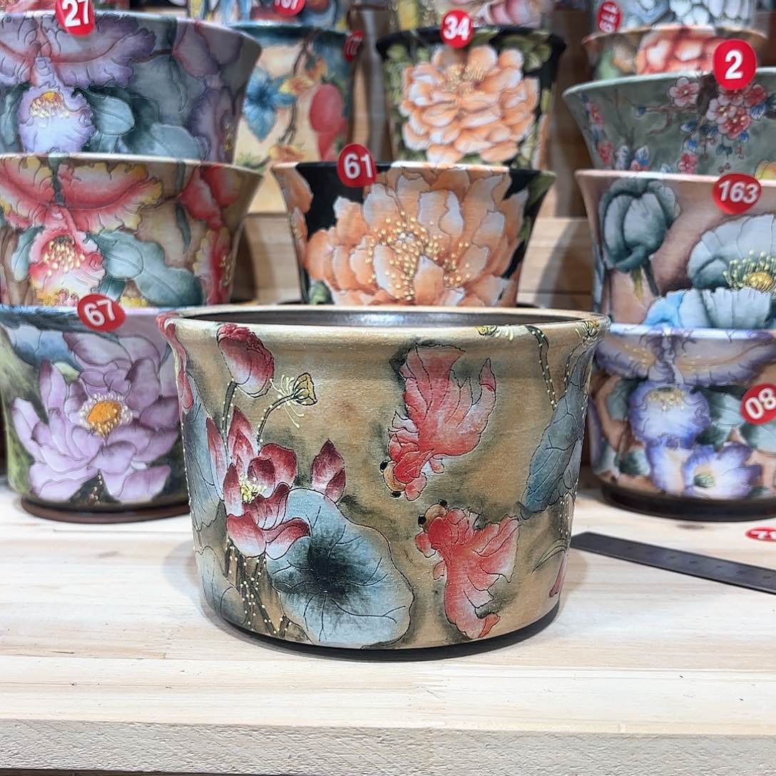 紫砂花盆手工花盆默认微瑕14/10