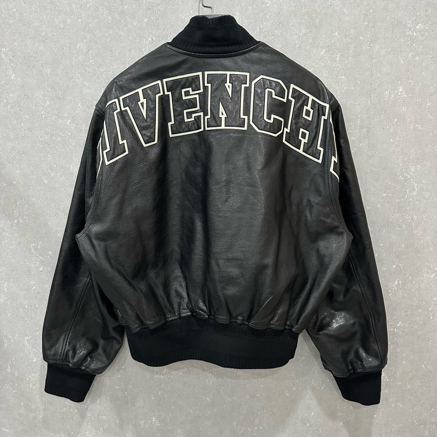 99新 Givenchy/纪梵希 皮衣棒球服外套 46码 007116